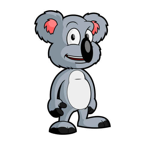 Koala Hd PNG Isolated Clipart Cartoon Sticker