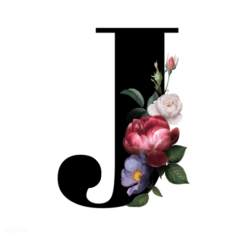 Floral J Letter PNG Flower Image Free Download