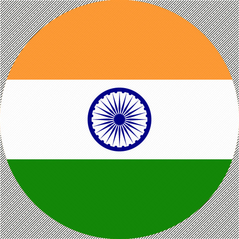 India Flag On Circle PNG Icon Free Download