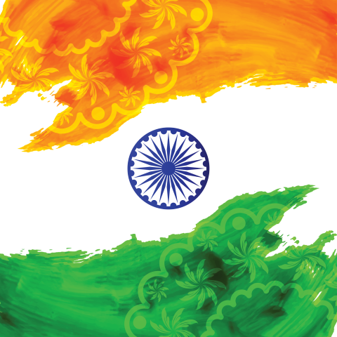 Creative Art Image Of India Flag PNG Holiday image