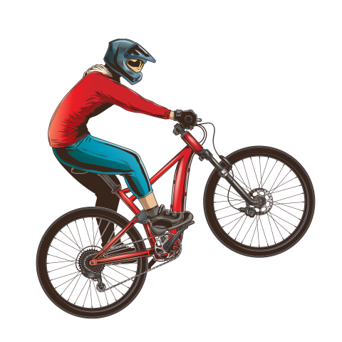 Unique Vector Cycling PNG Template Image