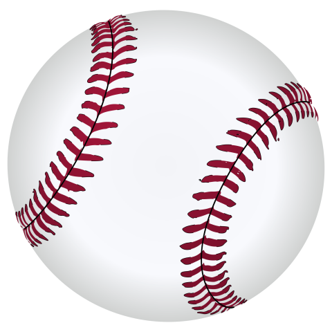 Transparent Background Baseball PNG Template Image