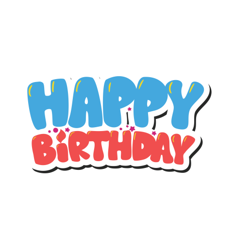 Happy Birthday PNG Sticker Free Download