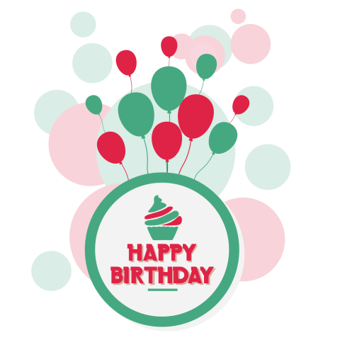 Happy Birthday PNG Card Design Image Free Download