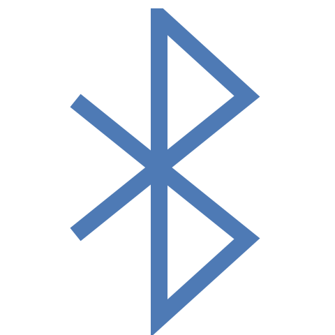 Illustration Blue Bluetooth Icon PNG Transparent