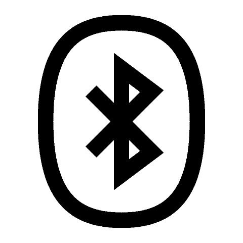 PSD Vector Oval Bluetooth Icon PNG with No Background