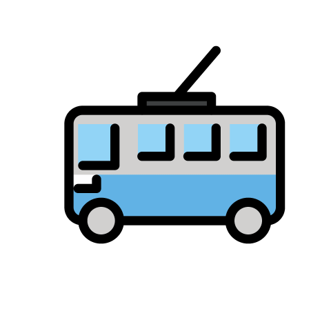 Mine Trolleybus PNG Sticker Free Download