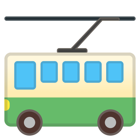 Cool animated Trolleybus PNG Image