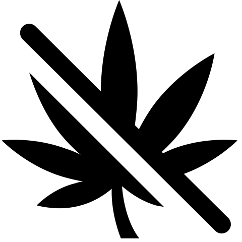 No Drugs PNG Black Symbol Free Download