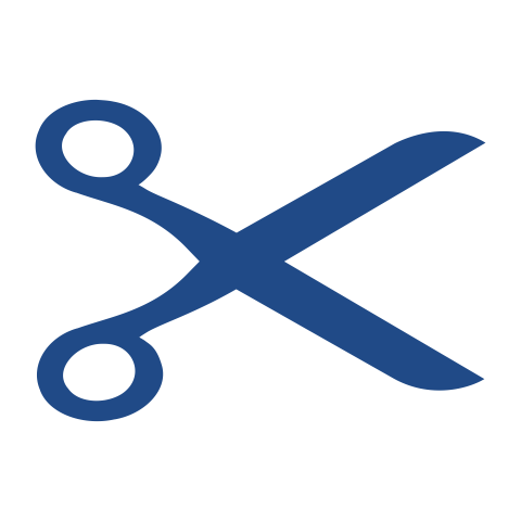 Scissor PNG Blue Art on Computer icon Free Download