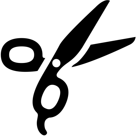 Meme black Scissor PNG icon free download
