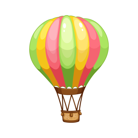 Watercolor Air Balloon PNG Image Free Download