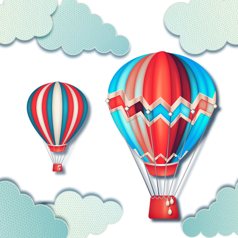 Air Balloon PNG Drawning Free Download