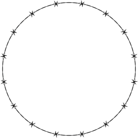 Svg circle Barbwire PNG Image Free Download