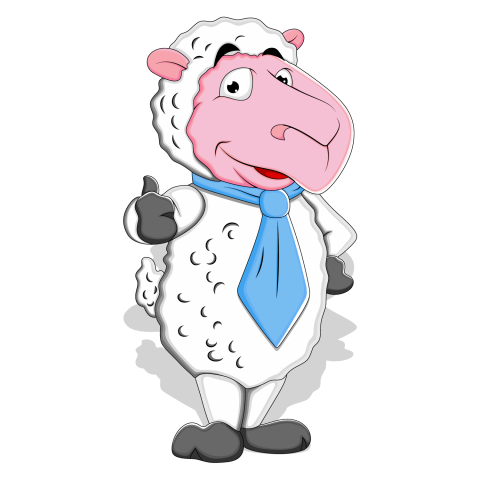 Cartoon Sheep OK Sign Clipart Images , Stock Sheep Character Photo , Vectors Cartoon Sheep Images with Transparent Free Download