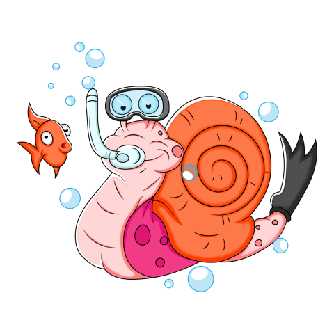 Swing Snails Cartoon Vector PNG Image, Cartoon Snail , Snail Clipart , Cartoon , Snail PNG Download