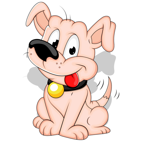 Cute cartoon puppy, Vector and Clipart PNG puppy image Download Free