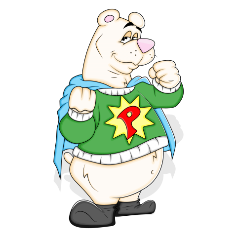 Cartoon Polar Bear Vectors Super Hero Character  PNG Images , Transparent Free Download