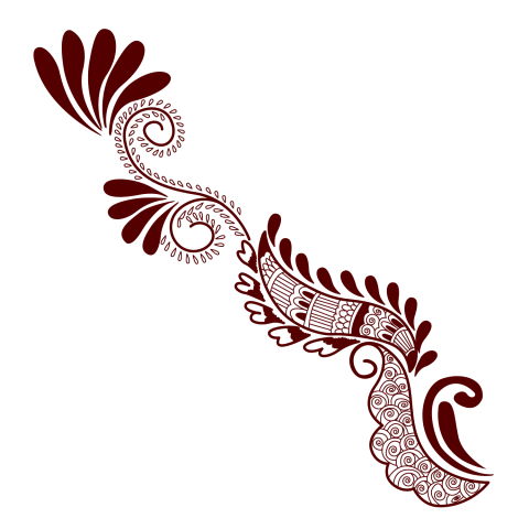 Henna Mehndi Design PNG Free Download With Transparent Background