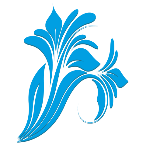 Abstract Floral Flower Free Vector Elegant Blue Floral No Background Vector Design Vector Graphic Art Design PNG Image With Transparent Free Download