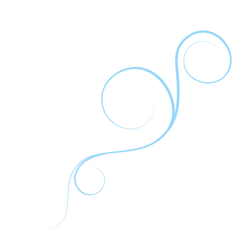 Simple Blue Swirl Design Element Vector Art PNG Image With Transparent