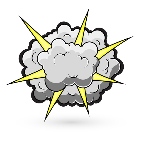 Comic Explosion Cloud Royalty Free Boom Comic Vector PNG Image With Transparent Free Download