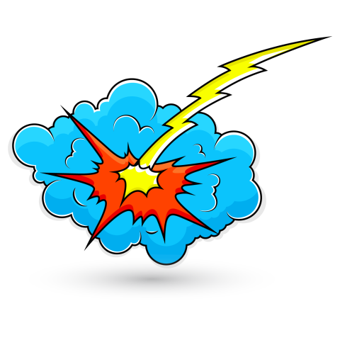 Comic Explosion Sparks Light Vector Royalty Free Stock Image PNG With Transparent Background