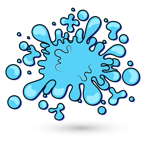 Comic Water Burst Explosion Background Royalty Free SVG Clipart Vector And Stock Illustration PNG Icon With Transparent Background