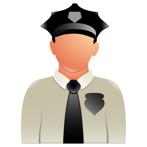 Hat uniform man profile vactor