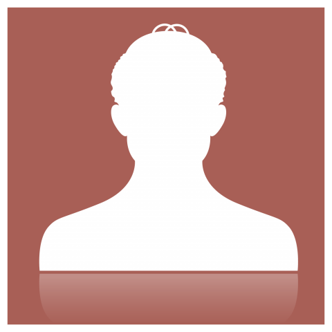 Man profile character white colour