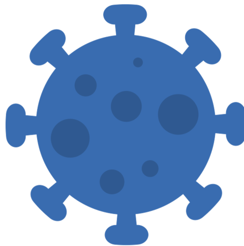 Blue Stop Coronavirus PNG Icon free Download