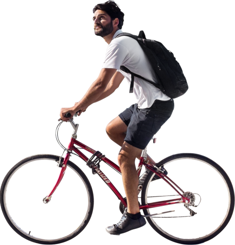 Riding Cycling PNG Image On Transparent Background