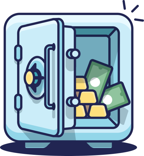 Bank Vault PNG Open door Cartoon Sticker Free Download