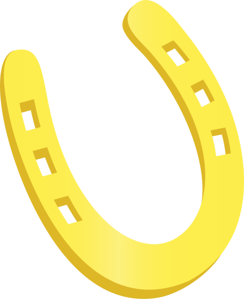 Yellow Horseshoe PNG Image Free Download