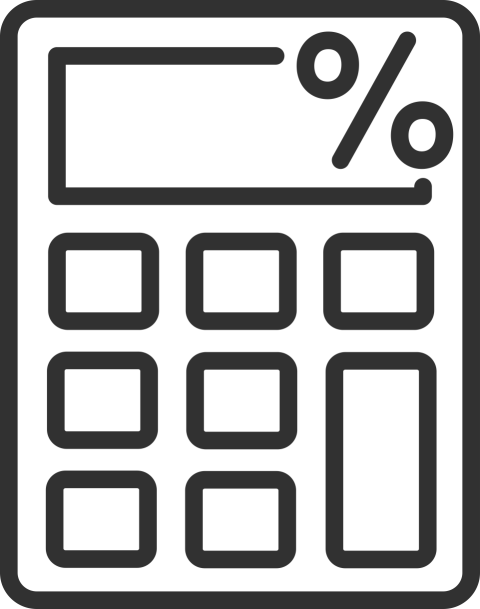 Calculator icon on Illustration PNG Free Icon