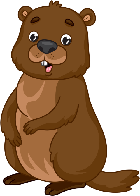 Groundhog PNG Cartoon Image