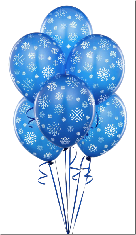 Illustrations Blue Balloons PNG Photo