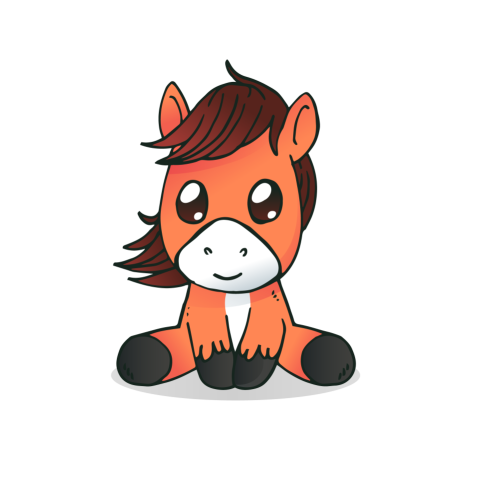 Doll horse pony sitting PNG Free Download