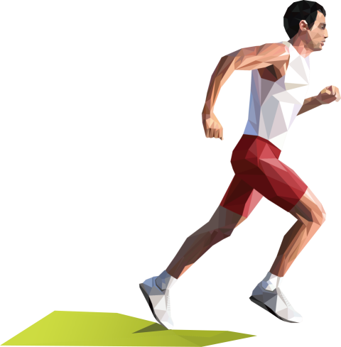 Running Man PNG Sport Illustration Picture Free Download